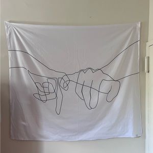 Beautiful black and white tapestry